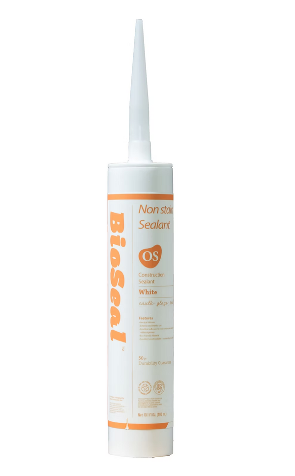 BioSeal OS - Non Staining Silicone Sealant Caulk / UV Protection & Mold Resistance