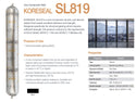 Black KORESEAL Structural Glazing Sealant SL819 Silicone Structural Sealant Caulk Glazing(SSG) for Curtain-Wall Construction