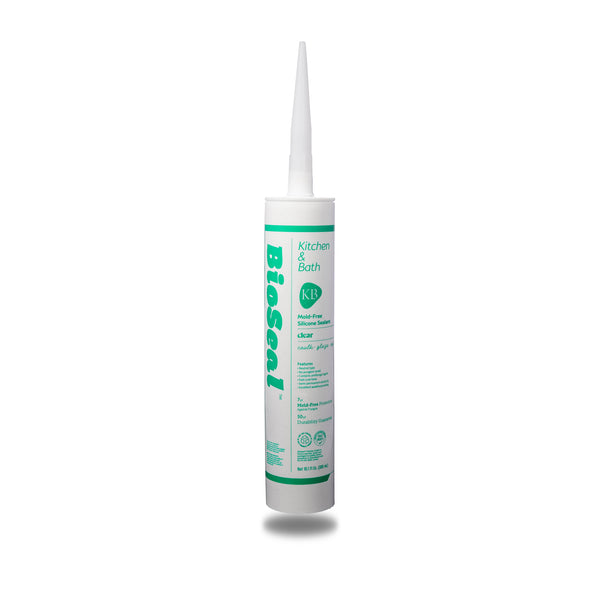 White Bioseal Clear Silicone Caulk-No Odor & Mold / Waterproof / No Color Change
