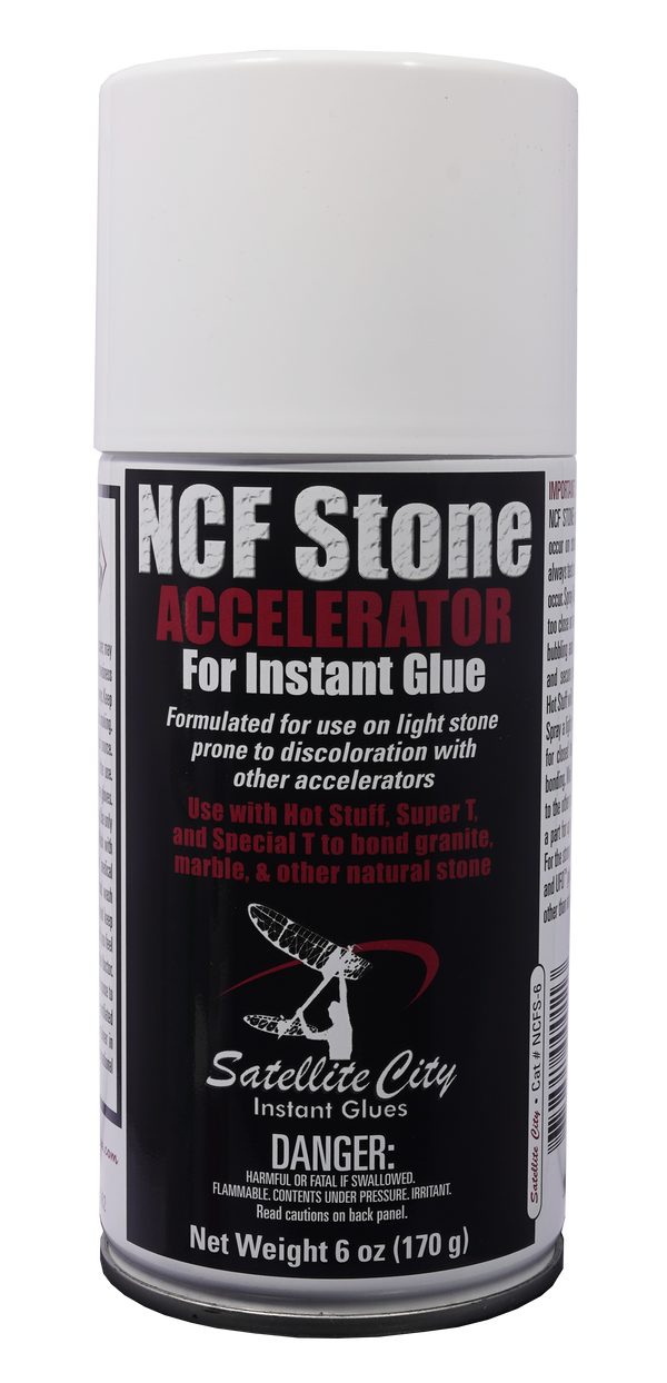 NCF Stone aerosol accelerator for CA glue, 6oz, NCFS-6